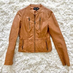 Faux leather jacket